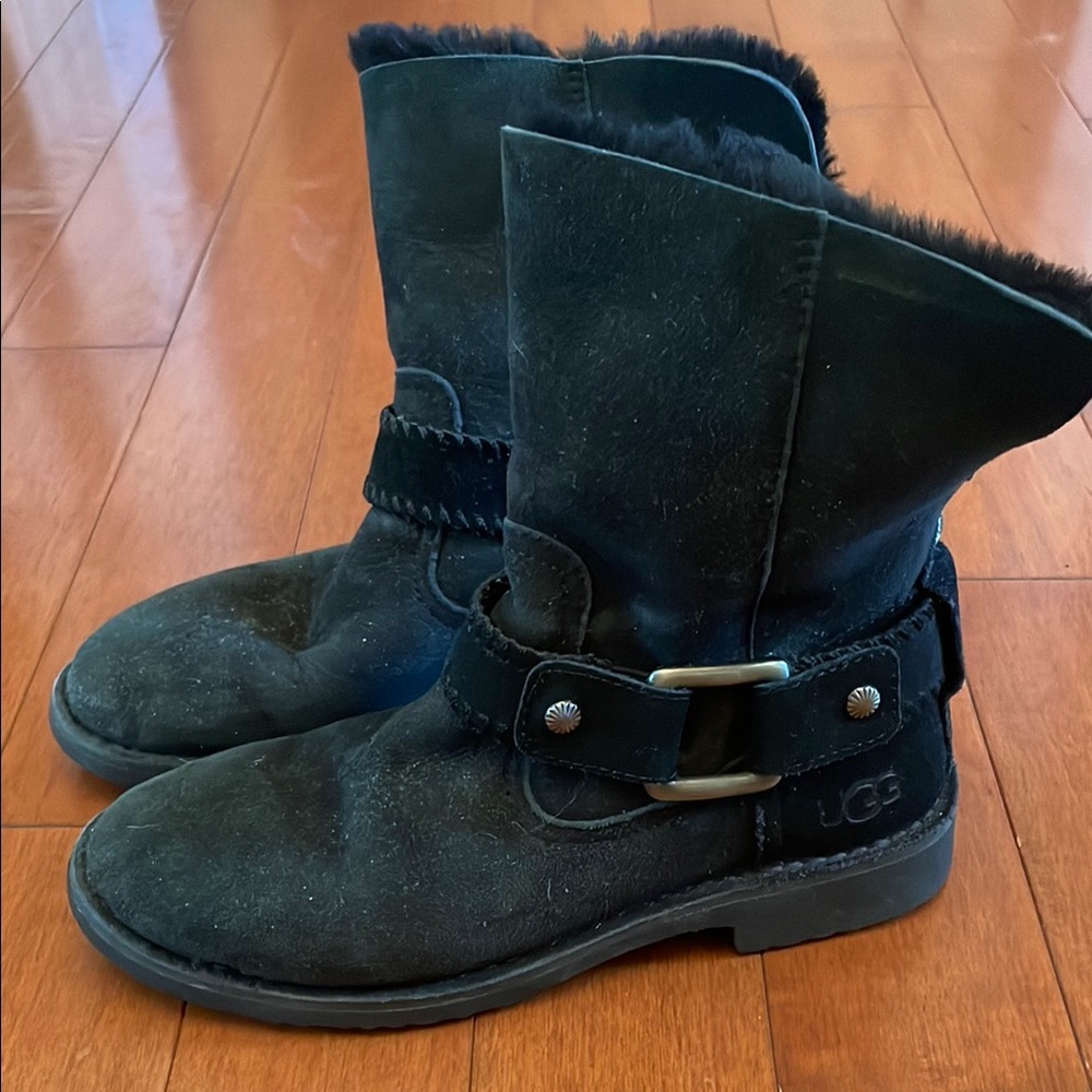 UGG Black Shearling Boots